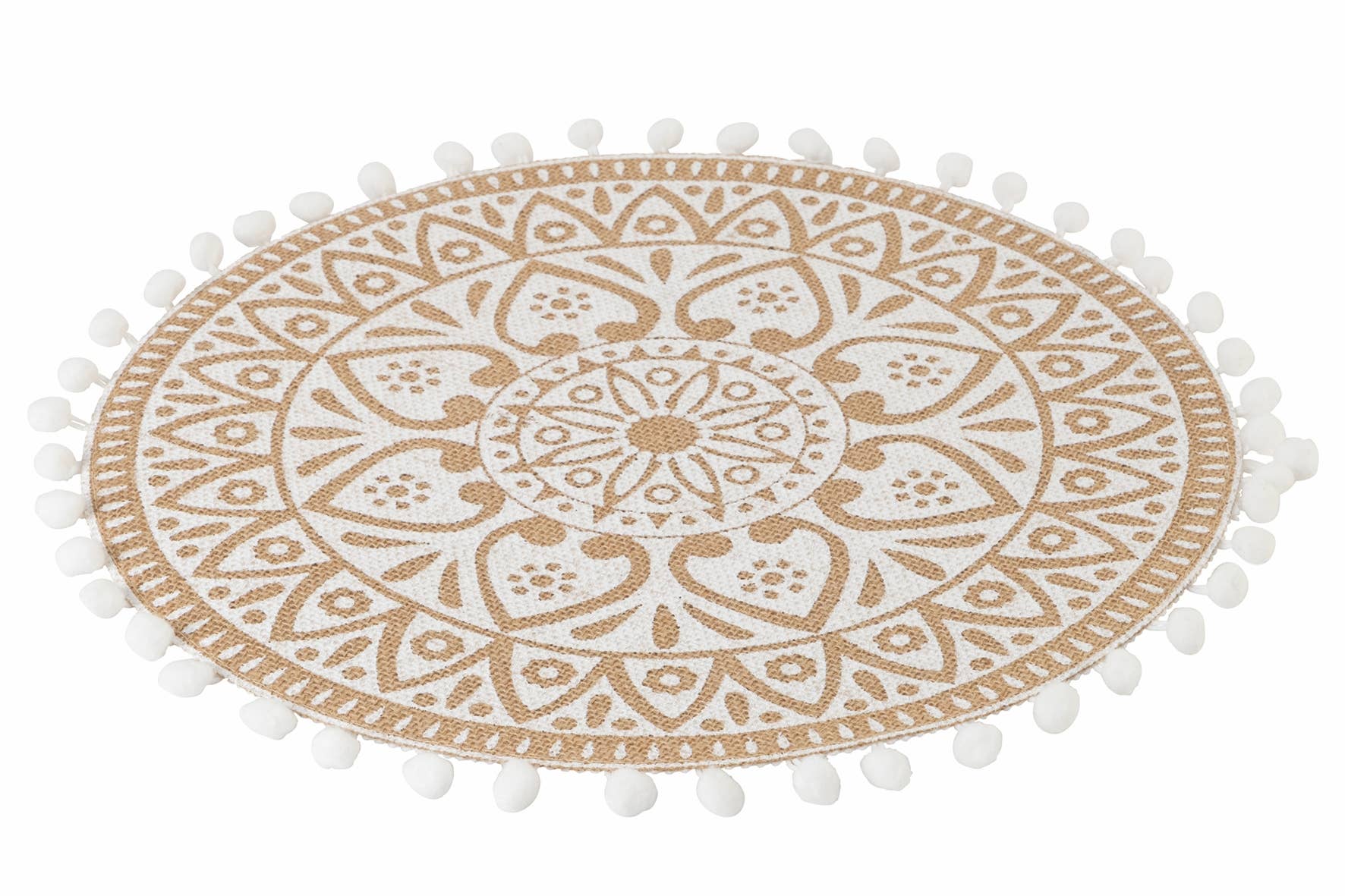 VdE Tivoli 1996 – Engroshandel Dækkeserviet – Hvide runde dækkeservietter i jute, 3 assorterede4