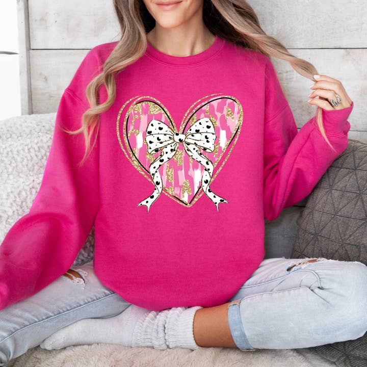 Cute Heart & Bow for wholesale by Mamas Drama Boutique