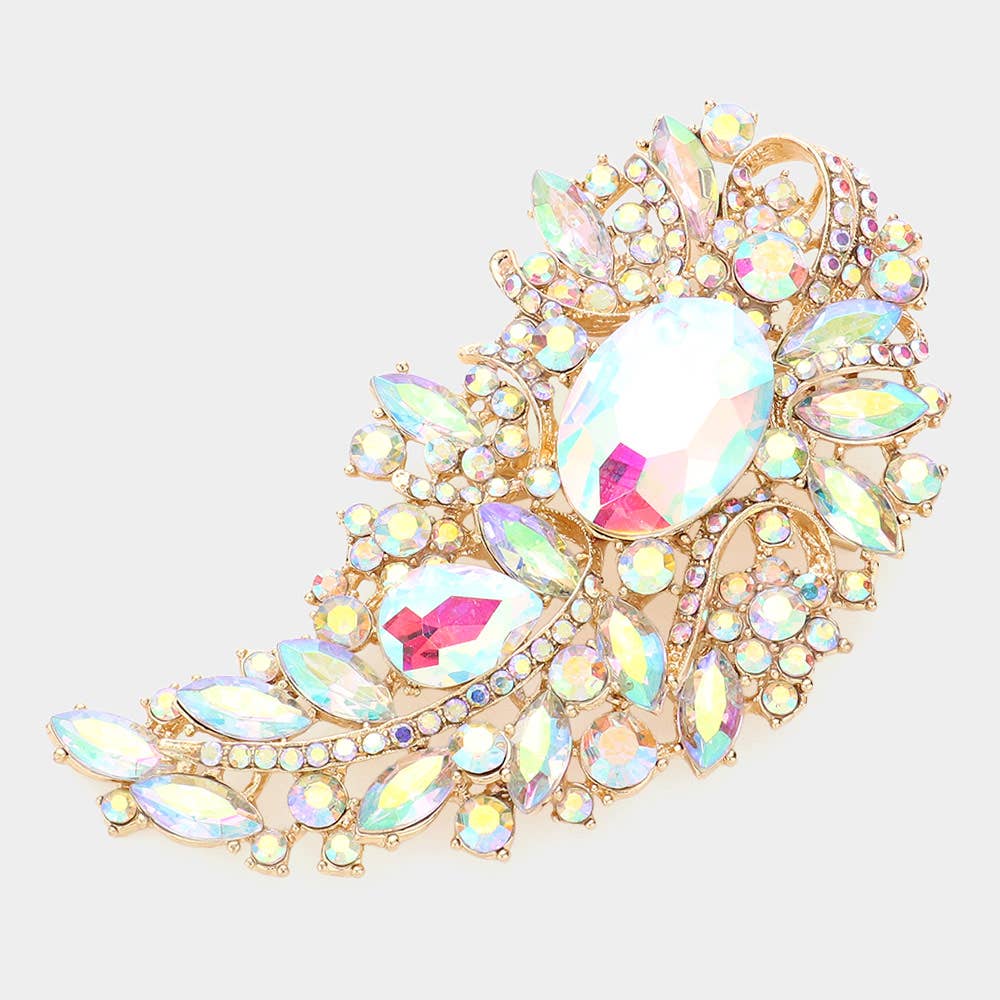 Sensibling Corp. - Wholesale Brooch - Multi Stone Embellished Pin Brooch7