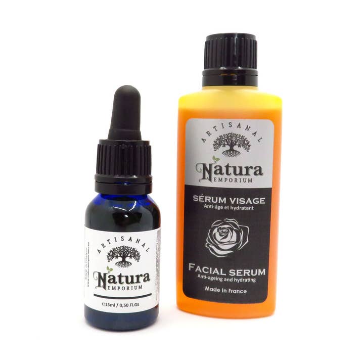 Ansiktsserum | Känslig, mogen hud | 50 ml eller 15 ml för wholesale av Natura Emporium