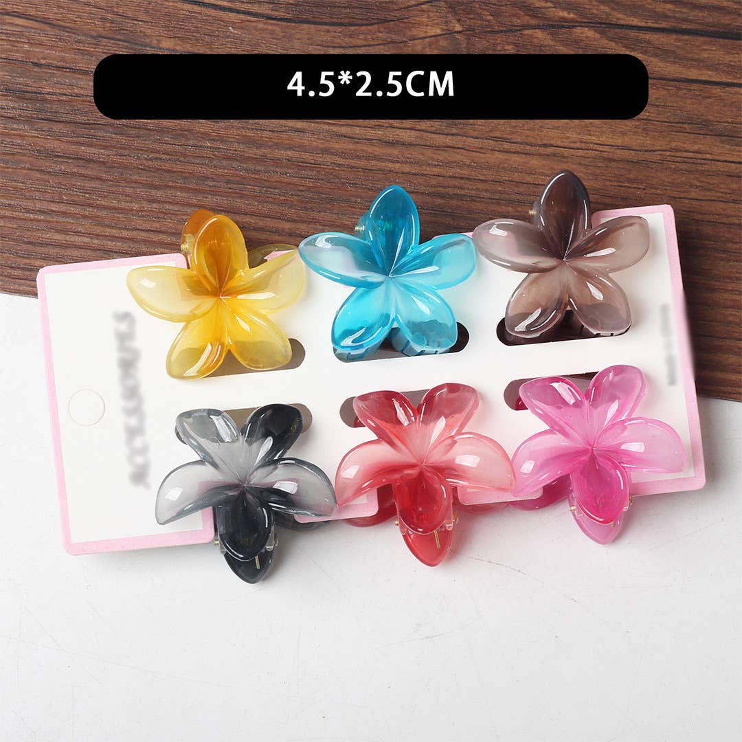 UNISHE - Wholesale Hair Clip - Women's - Bauhinia Flower Back Head Shark Hair Clip ZK32293