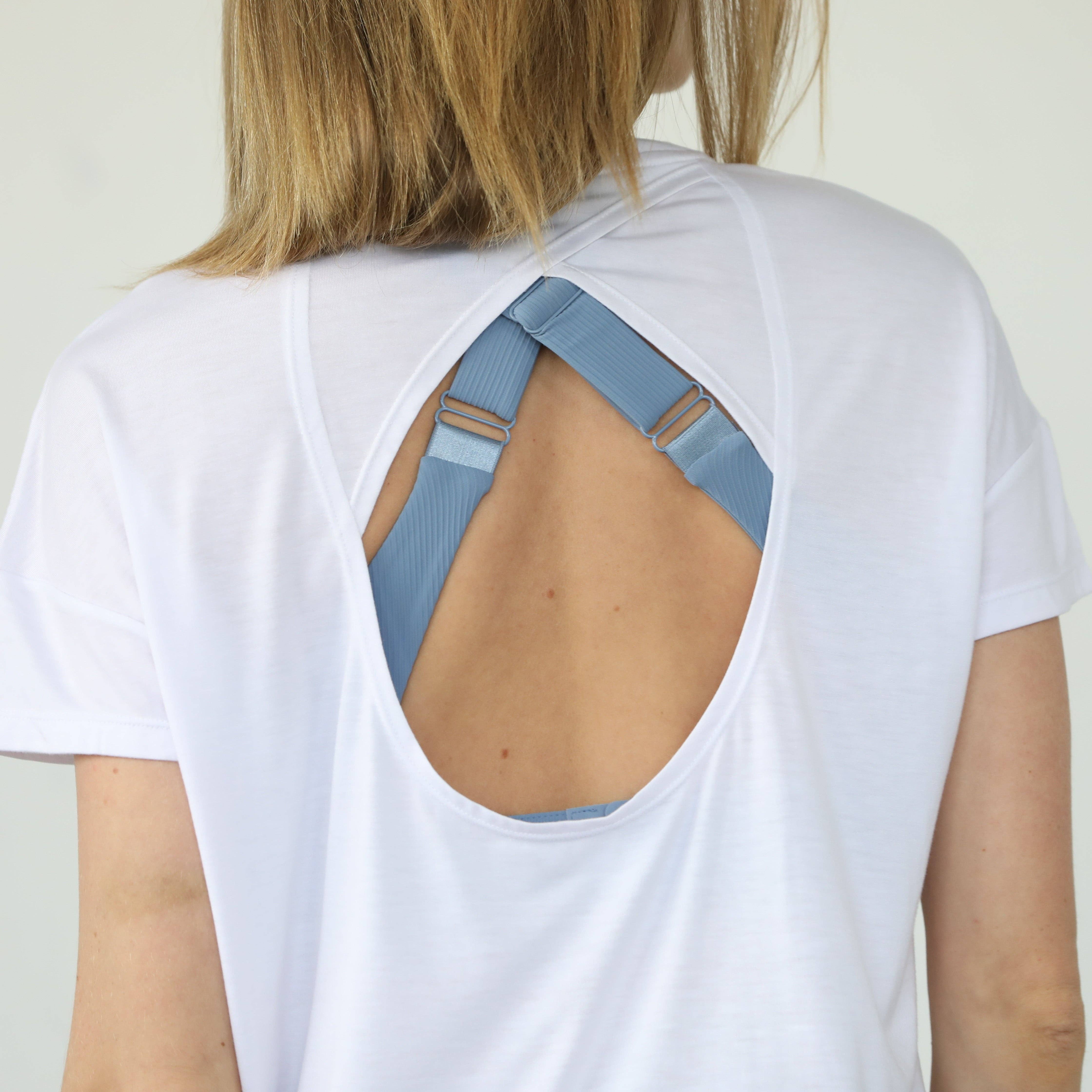 Blanc Abigail Short Sleeve Nursing T-Shirt (Blanc) for wholesale on Faire3