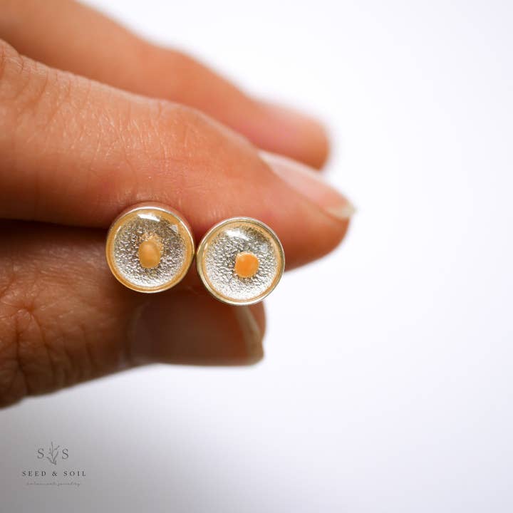 Seed & Soil Botanical Jewelry - Wholesale Stud/Post Earrings - Mustard Seed Studs1