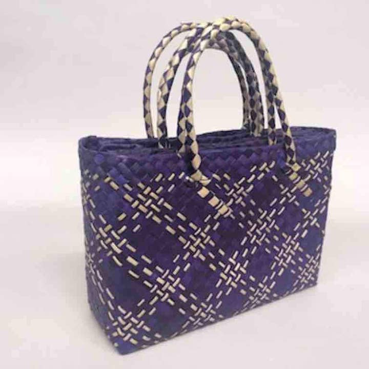 The Niger Bend - Vente Tote bag – femme - Sac fourre-tout en paille de Pandan tissé à la main2