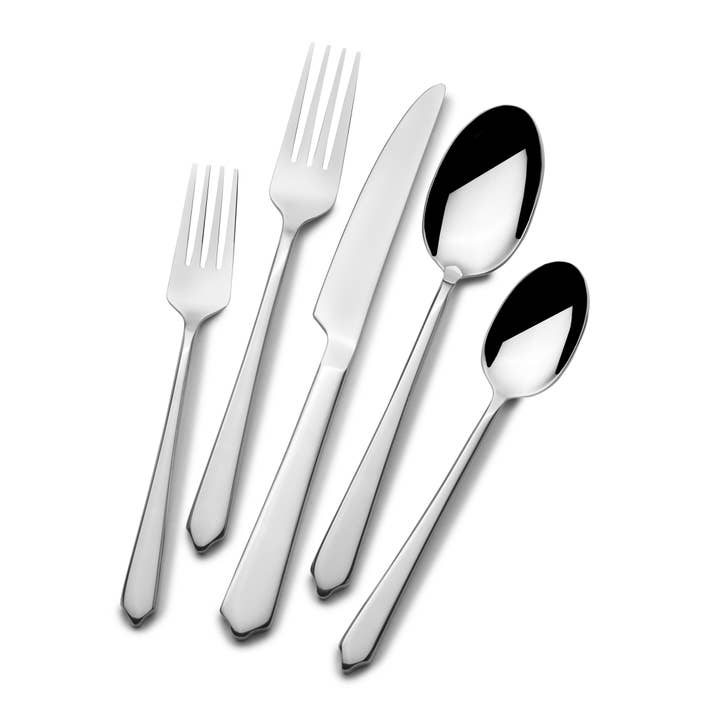 Lifetime Brands Silverwarehouse - Wholesale Flatware Set - Towle Living Forged Zia 20PC