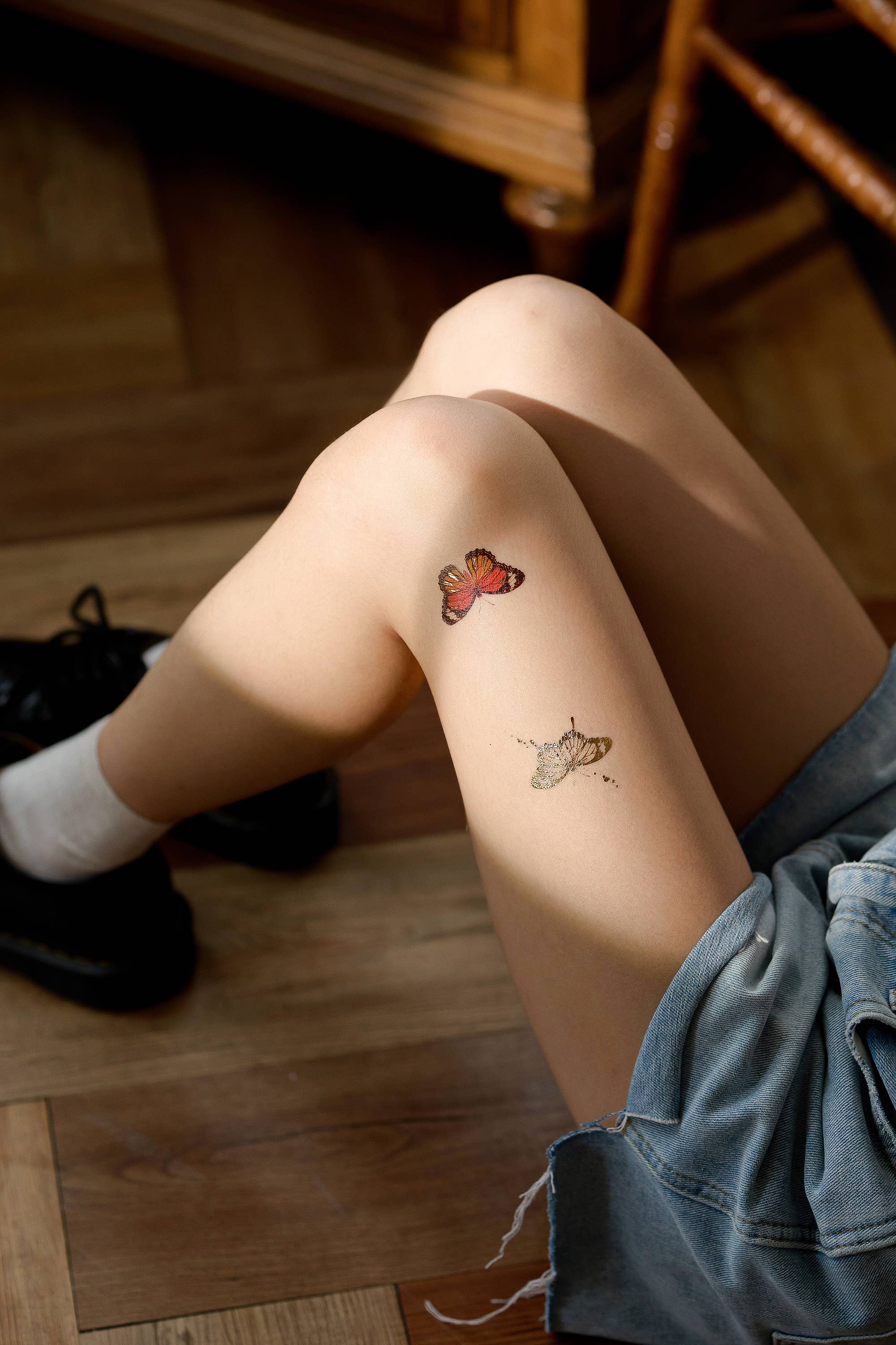 PAPERSELF – Tatuagem temporária por atacado – Adesivos de Tatuagem Temporária Borboletas8