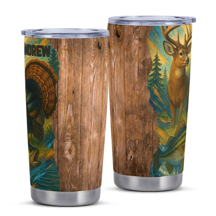 Grassy Creek Designs - Wholesale Insulated Mug/Tumbler - Call of the Wild Personalized Name Stainless Steel 20oz Tumbler1