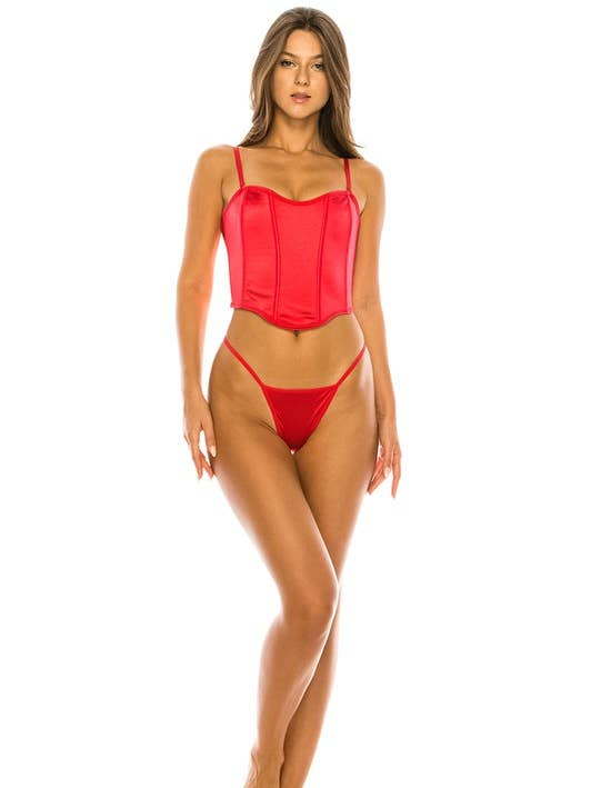 Set micro reggiseno Youmita Shiny con perizoma - YM-BE268-LNG-S per la vendita all'ingrosso da parte di Best Underwear Line