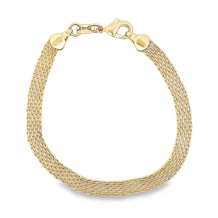 Bracciale a maglia piccola 4mm (I281A) per la vendita all'ingrosso da parte di MIA Jewelry