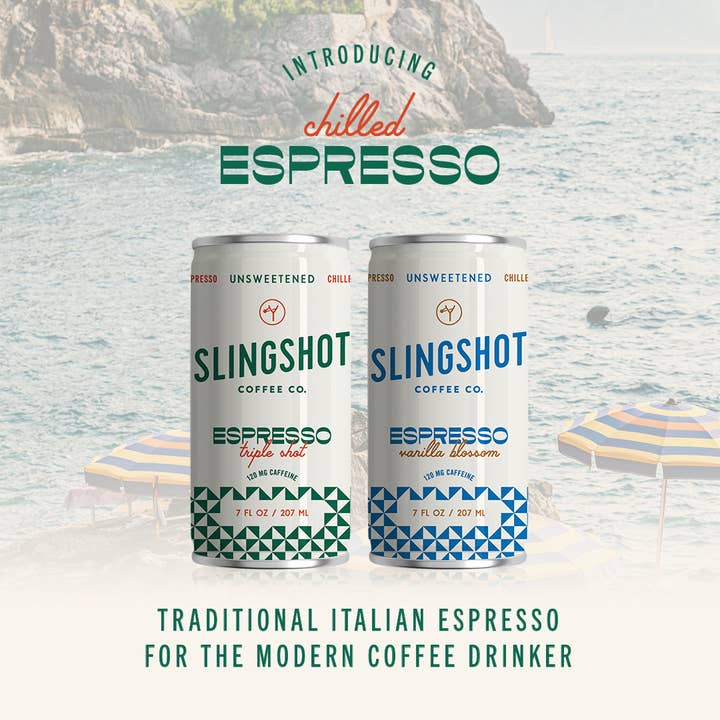 Slingshot Coffee Company - Wholesale Iced Coffee/Cold Brew - Chilled Espresso - Triple Shot (Case of 12)