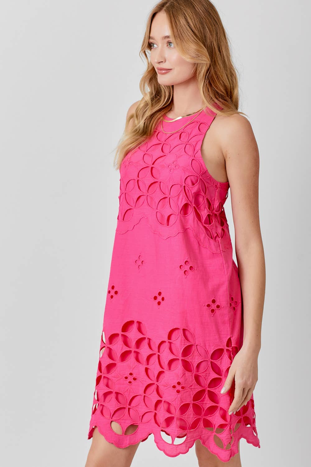 Mystree – Engroshandel Kjole - Dame – 60048 Halter Neck Blonder Kjole13