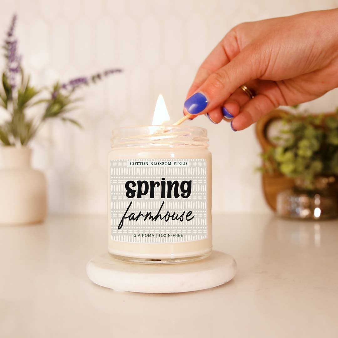 Gia Roma - Vendita all'ingrosso Candela in vasetto - Candele pasquali retrò con graziosi barattoli profumati alla soia primaverile9