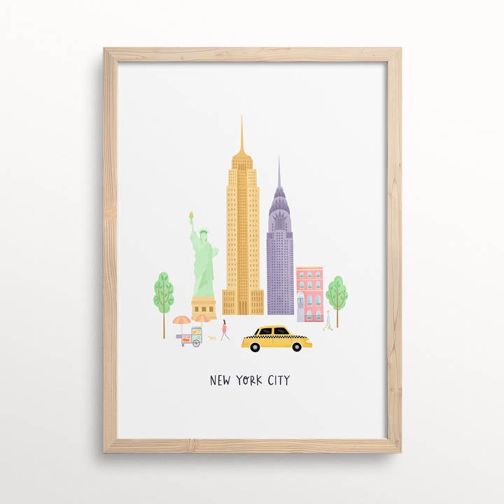 New York City Print for wholesale by Kimberley Rose Studio