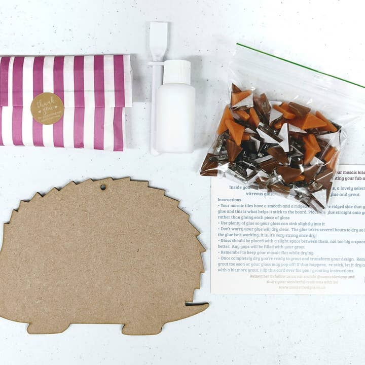 Montet Designs - Wholesale DIY Craft Kit - Hedgehog DIY Mosaic Kit, Craft Box3