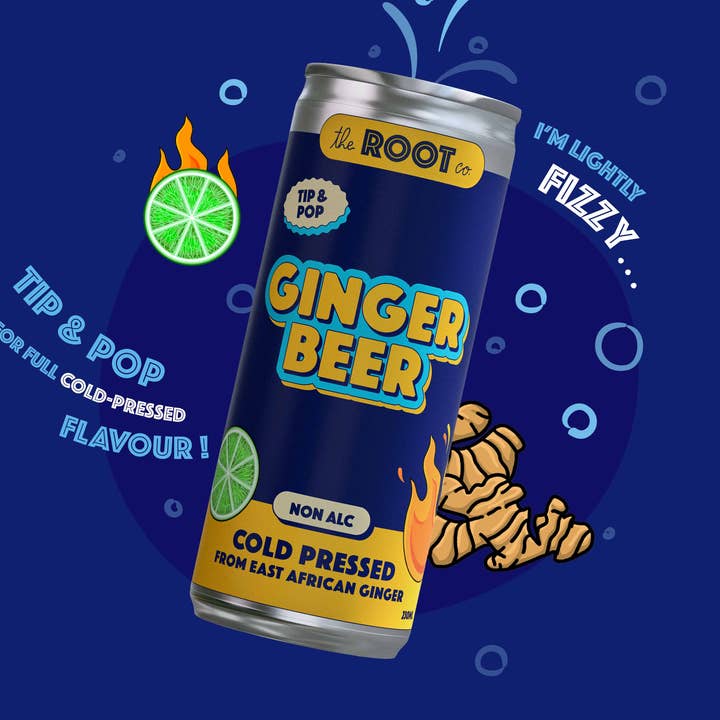 The Root Co - Vente Sodas/boissons gazeuses - Bière au gingembre de racine d'Afrique0