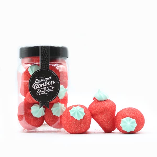 GIANT STRAWBERRY MARSHMALLOW JAR - 150g Jar for wholesale by ADG Diffusion