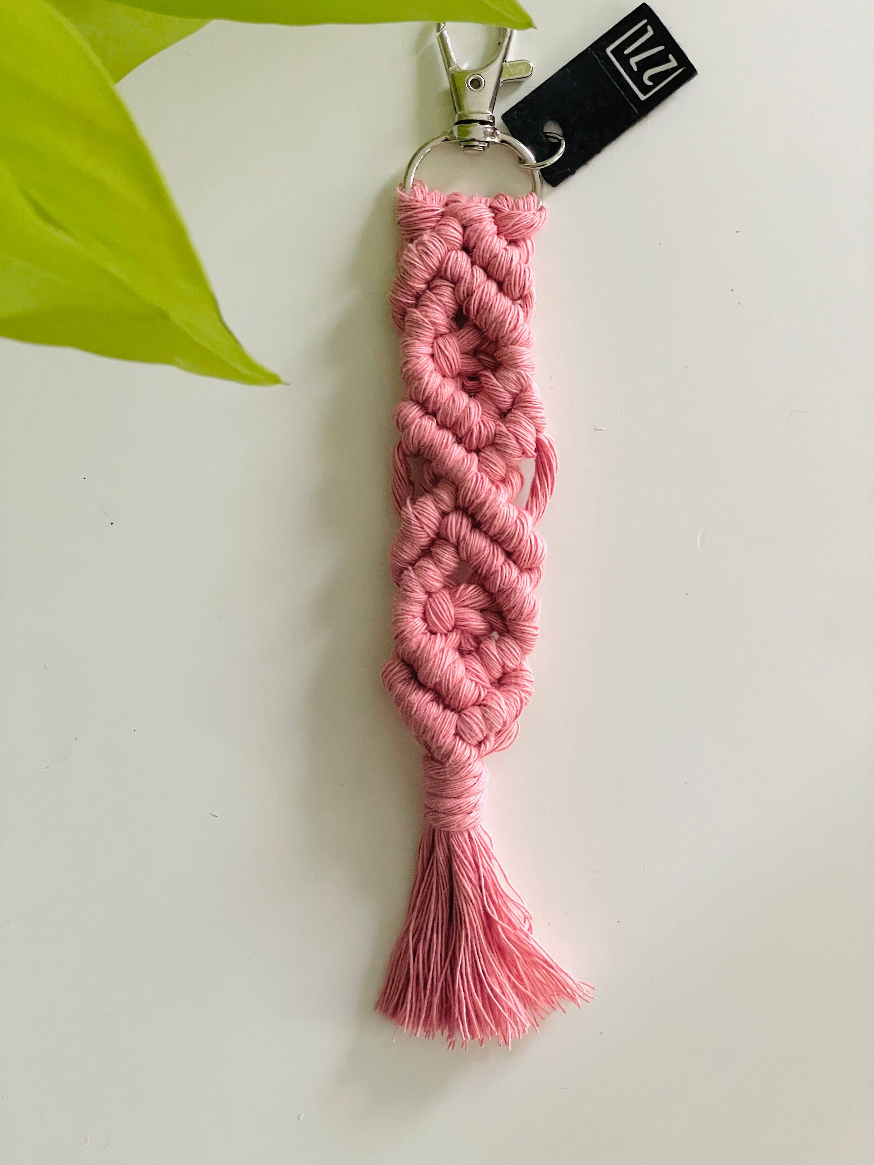 27 and Looming - Wholesale Keychain - Women's - Diamond Macrame Keychain, Boho, Bag Charm, Accessory, Woven5