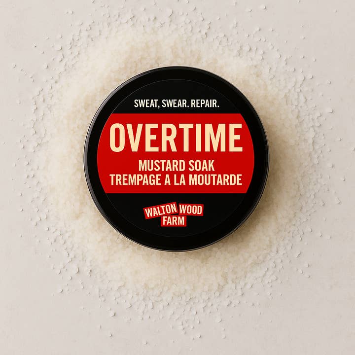 Trempage de moutarde en heures supplémentaires pour la vente par Walton Wood Farm Corp.