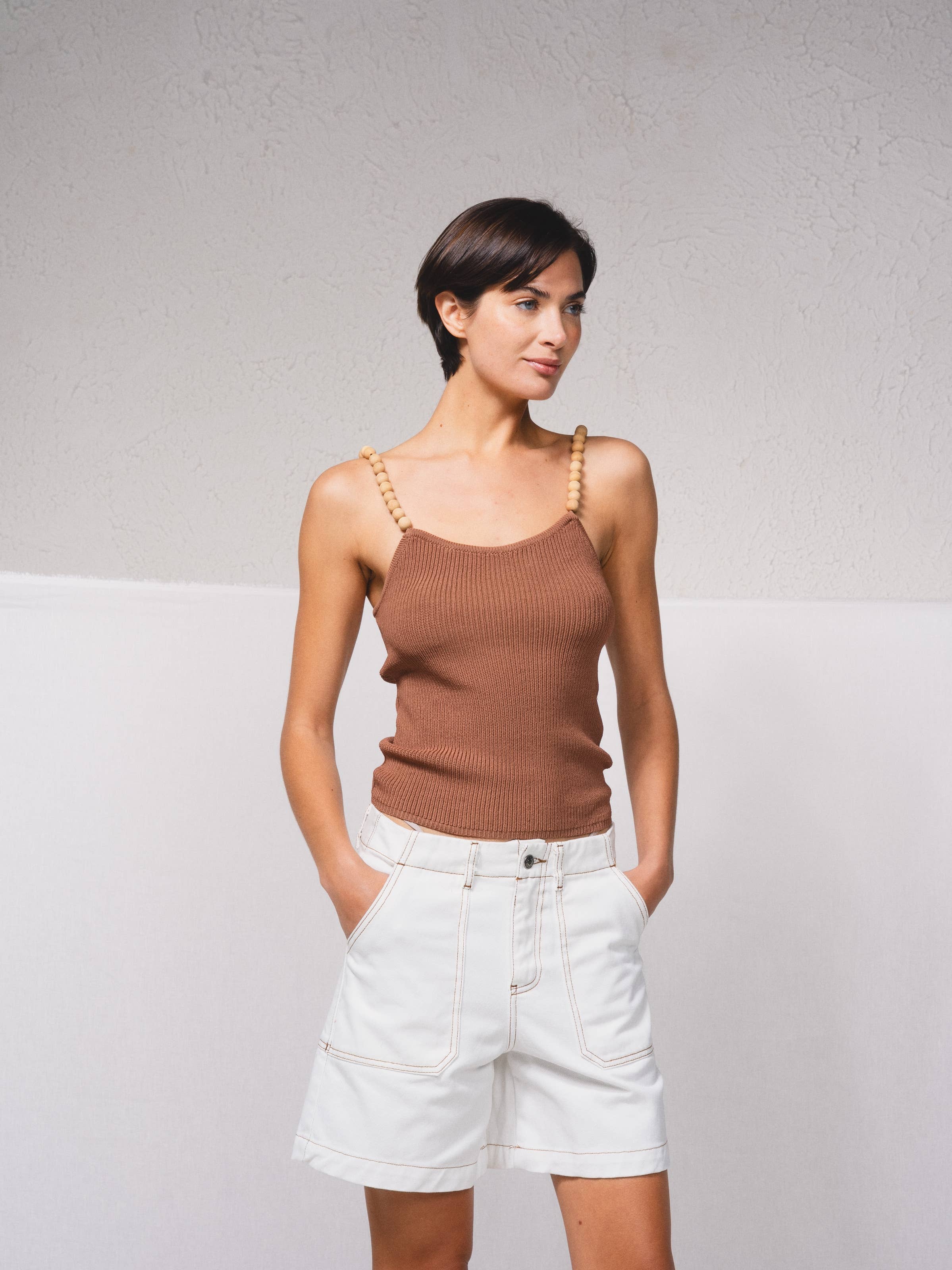 SMF - Wholesale Knit Top - Women's - 249178 - Knitted top with ball straps12