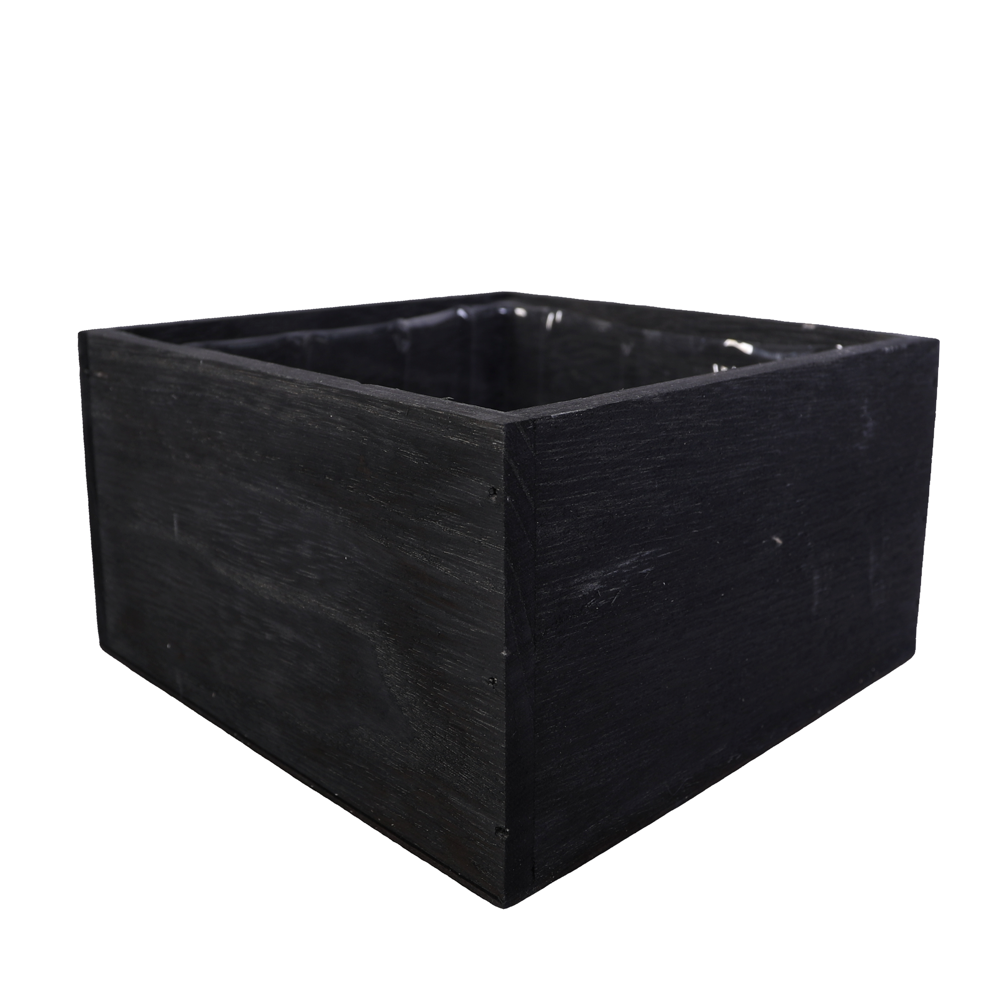 SWS BASKETS AND HOME DECOR - Wholesale Planter Box - Wood Planter Box with Liner, Square Flower & Storage Pot0