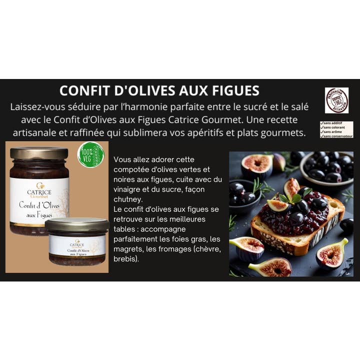 Olivkonfekt med fikon 100g för wholesale av CATRICE GOURMET