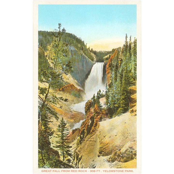 Magnet YS-41 Store Fald fra Rød Klippe for engroshandel hos Found Image Press