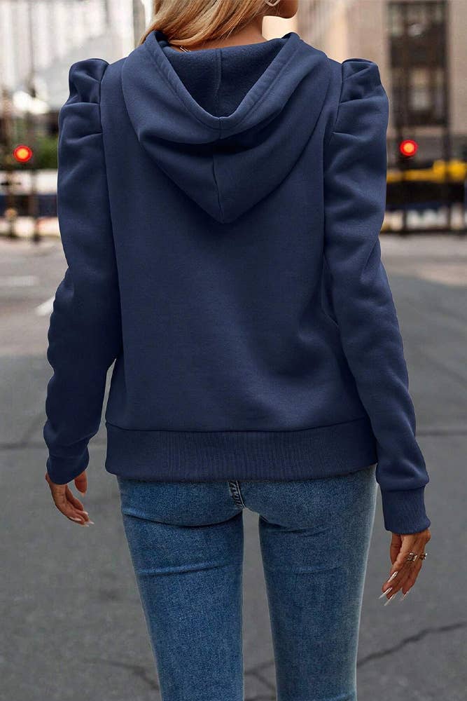 UNISHE – wholesale Hoodie – Women's – Plain Hooded Drawstring Sweatshirt AXR11111