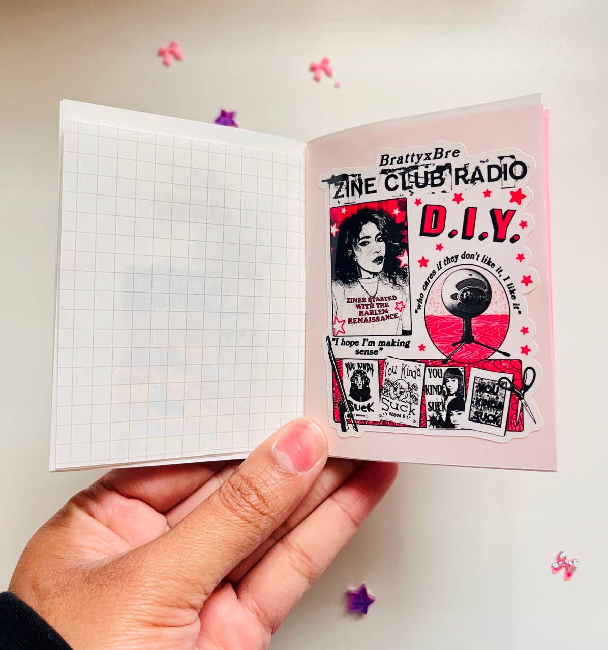 Bre’s Tiny Print Shop - Wholesale Crafts, Hobbies & DIY - STICKY: Reusable Sticker Zine 4