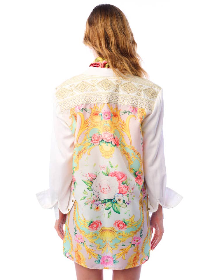 White Marcella Shirt for wholesale on Faire1