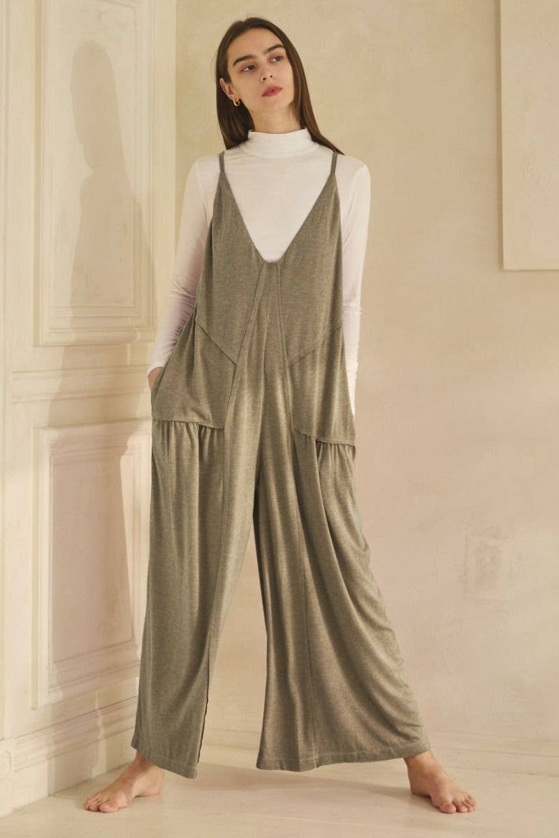 Oddi - Wholesale Jumpsuit - Women's - Plus Soft Rayon Jersey Palazzo Jumpsuit5