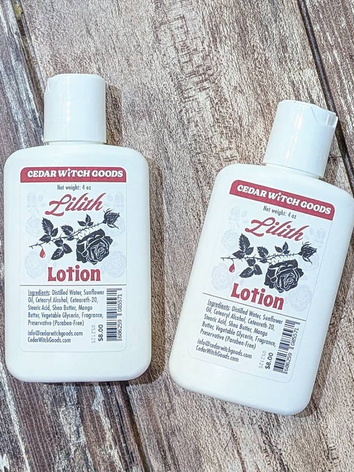 Lilith Lotion | Mandel Vanilje Lotion for engroshandel hos Cedar Witch Goods