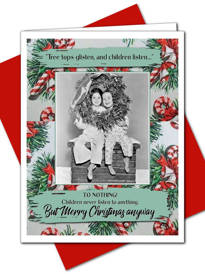Children Listen - Christmas Greeting Card for wholesale by Ümlaut Brooklyn