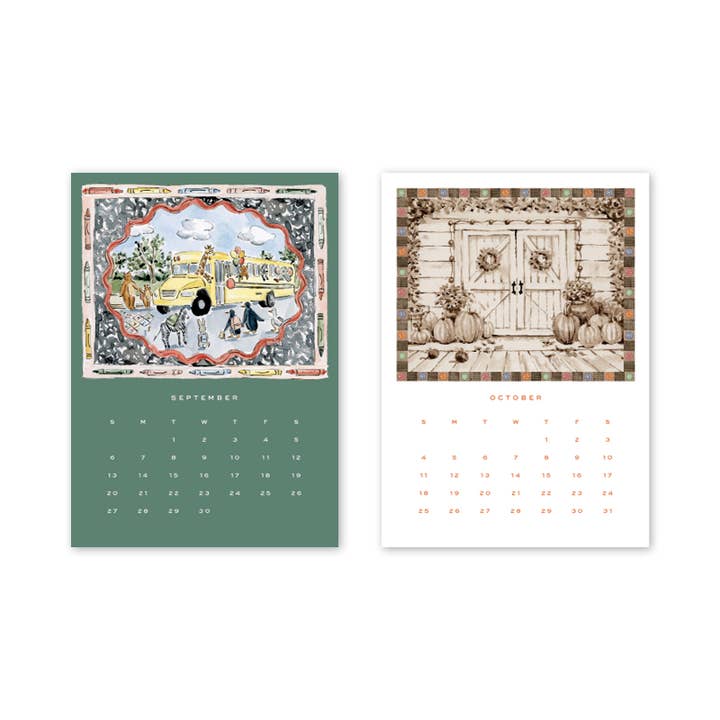 Dogwood Hill - Wholesale Calendar - 2026 Desktop Calendar with Easel
