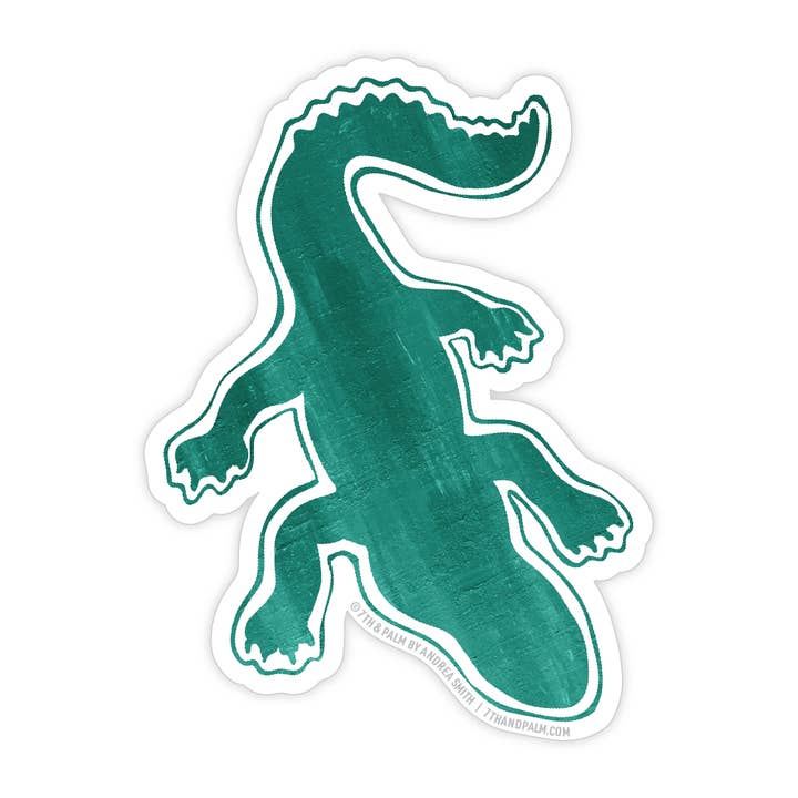 Alligator Vinyl Sticker - Coastal Beach Stickers for wholesale by 7th & Palm