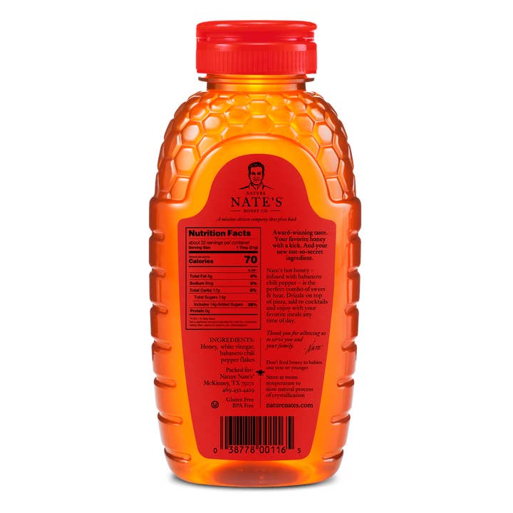 Nature Nate's Honey Co. - Wholesale Honey - Nature Nate's Hot Honey, 16oz1