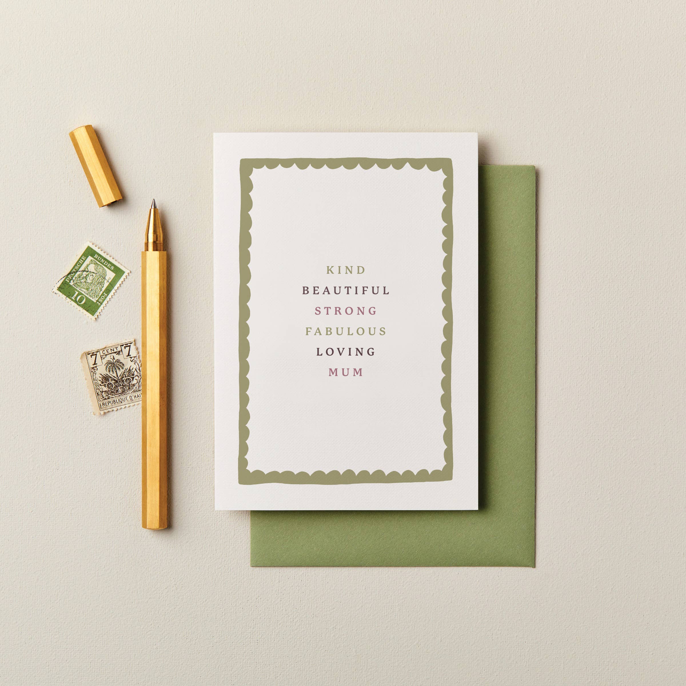 Ink & Bloom - Wholesale Mother’s Day card - Type Mum Birthday Card | Mother's Day Cards | Chic Mum Cards