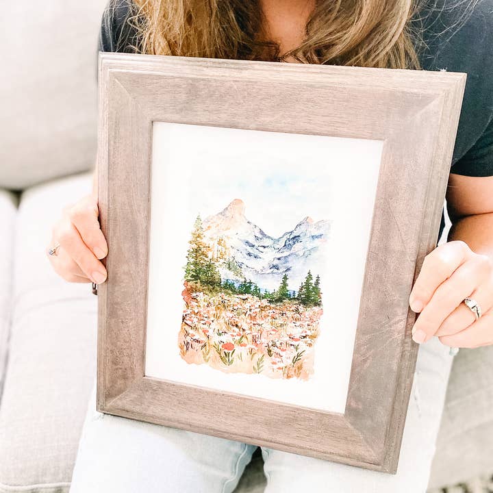 Art and Home co. - Wholesale Art Print - Mountain Landscape Watercolor Fine Art Print6