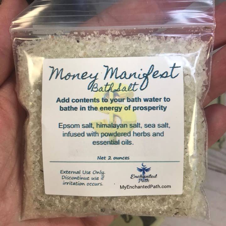 My Enchanted Path - Wholesale Bath Salts - Money Manifest Bath Salt | Prosperity Ritual Salts