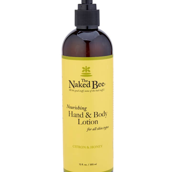 12 oz. Citron & Honey Hand & Body Lotion for wholesale by The Naked Bee