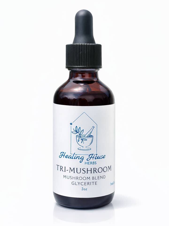 Tri-Mushroom Blend Glycerite for wholesale by Healing House Herbs