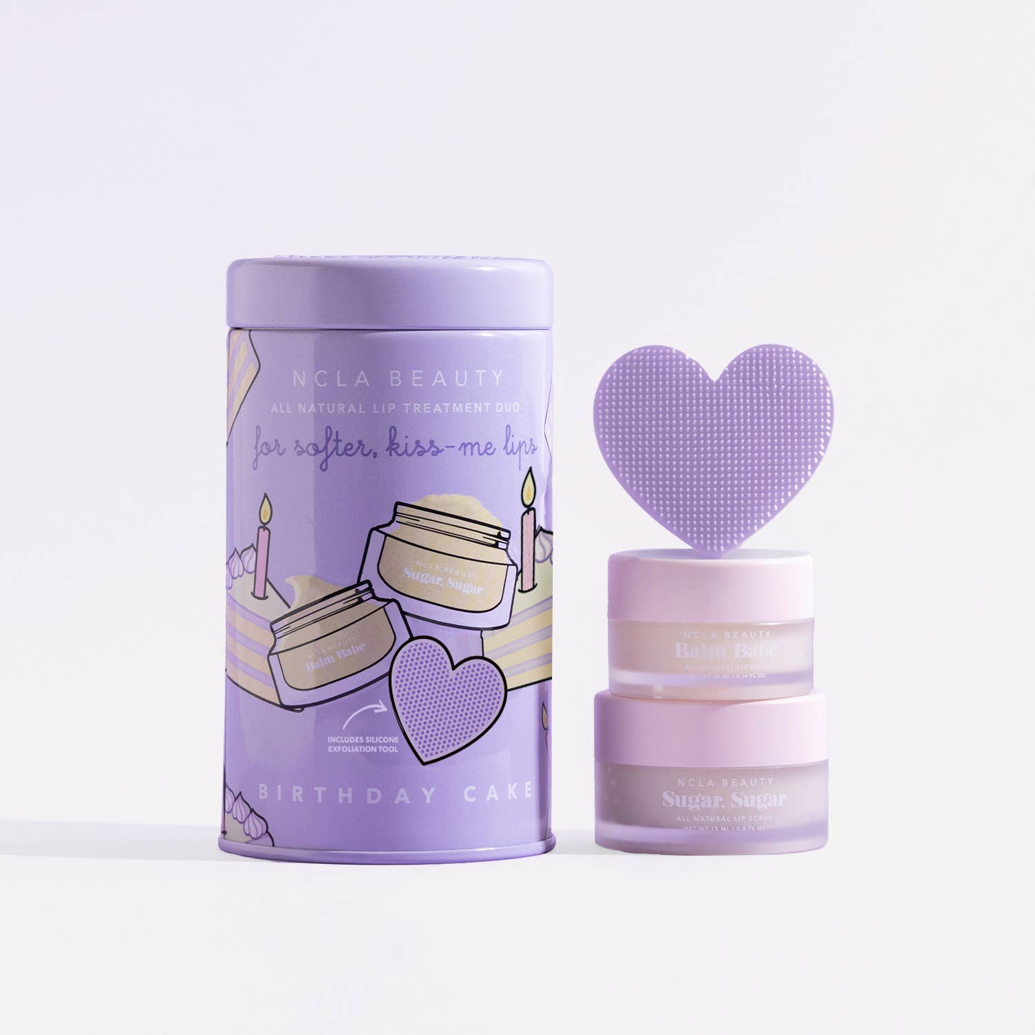 NCLA Beauty - Wholesale Lip Scrub/Polish - Birthday Cake Lip Care Set + Lip Scrubber1