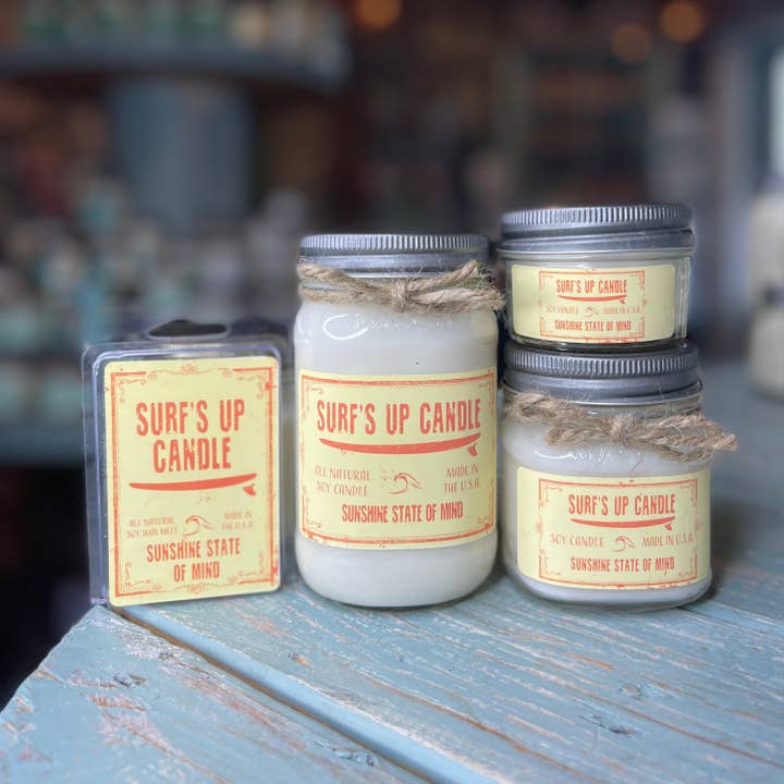 Sunshine State Of Mind Mason Jar Candle- Original Collection for wholesale by Surfs Up Candle