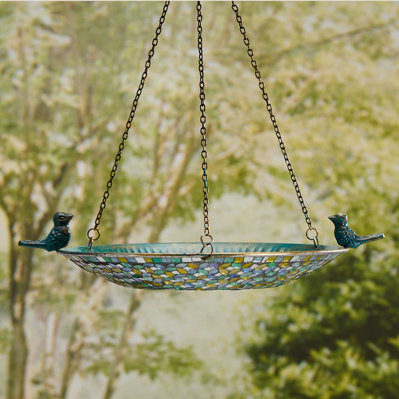 SERRV International - Wholesale Bird Bath - Radiant Reflections Mosaic Bird Bath1