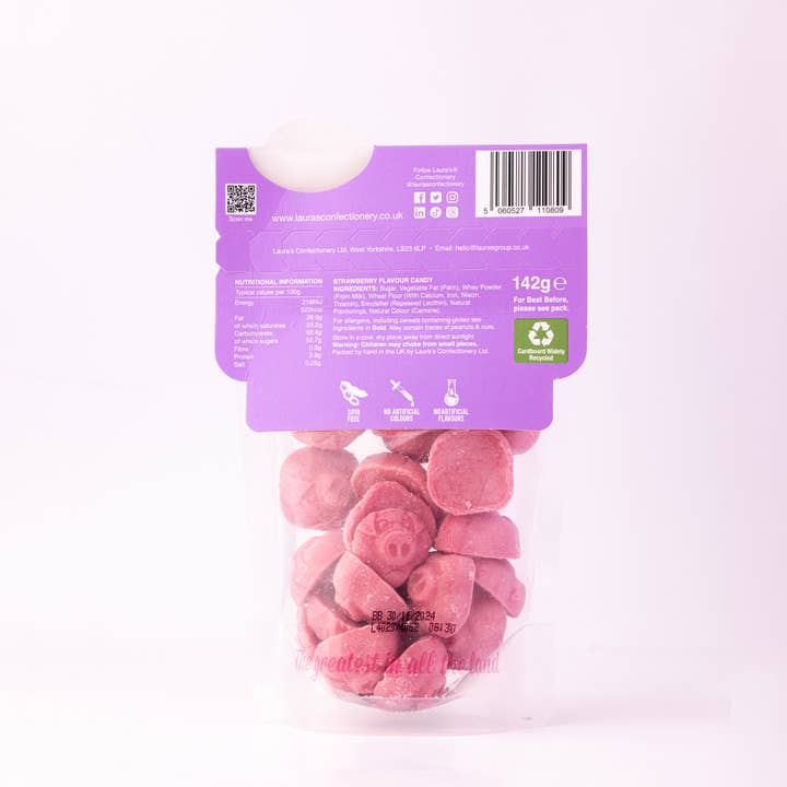 Lauras Confectionery Ltd - Wholesale Chocolate Covered Sweets - Laura's Confectionery Pink Chocolate Pigs