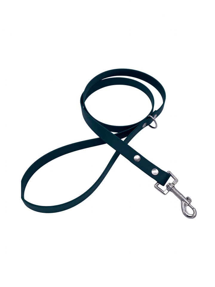 Guinzaglio BioThane verde foresta per la vendita all'ingrosso da parte di Cavapoo Creations