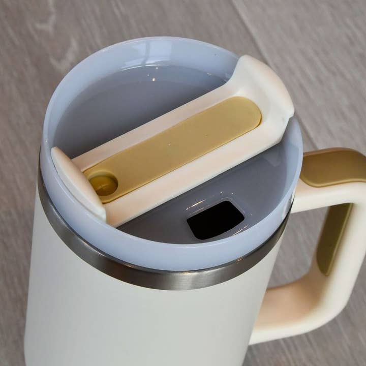 Hjertelig - Wholesale Insulated Mug/Tumbler - Stainless steel Tumbler | Dishwasher Safe | Color: Beige3