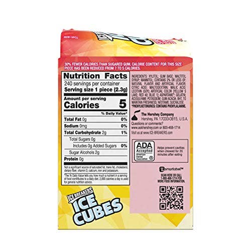 Shop The King - Wholesale Chewing Gum - Ice Breakers Break Cube Btl Straw Lem 40pc 6 Per Box1