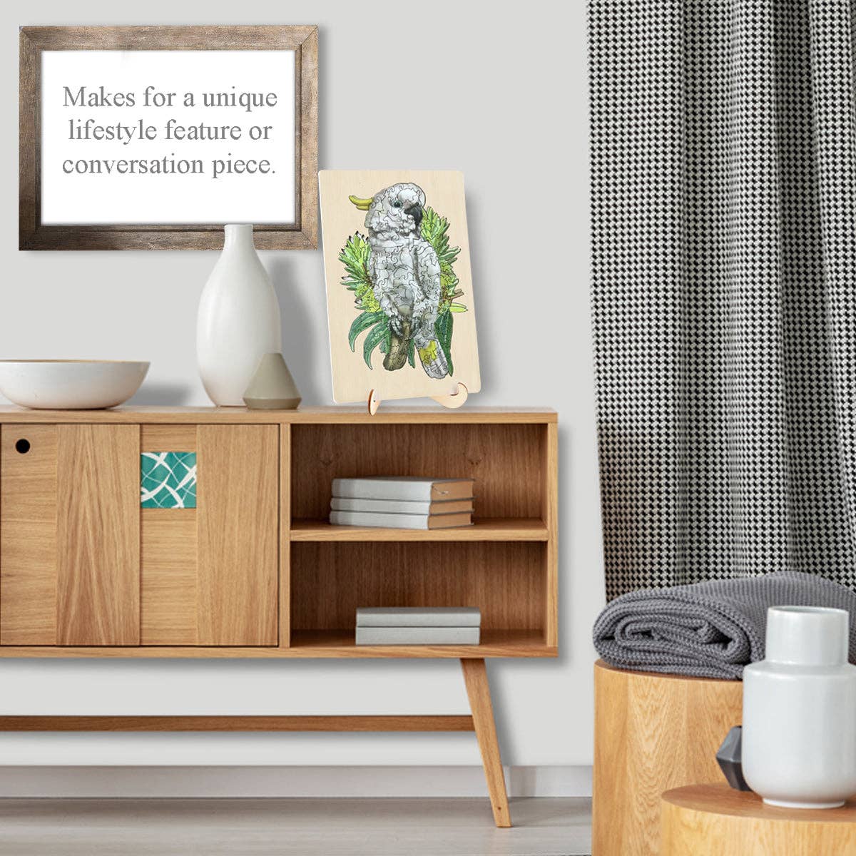 BMS Brands North America - Wholesale Puzzle - Kids - Cockatoo - 133 Pc Wooden Jigsaw Puzzle5