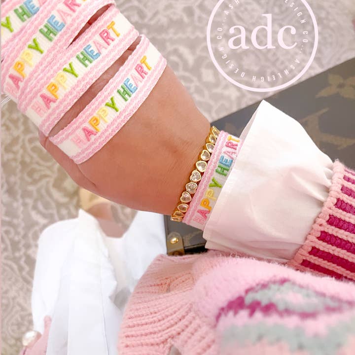 HAPPY HEART Bracelet - *ADC Exclusive* for wholesale by AshleighDesignCo
