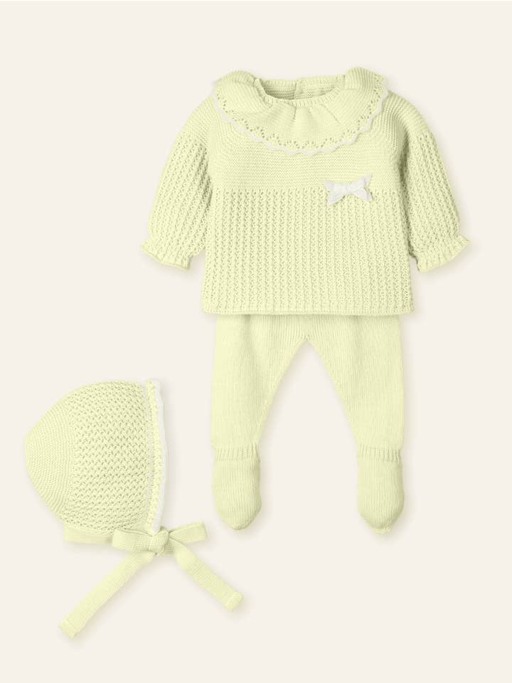 Mac Ilusión – Engroshandel Tøjsæt - Baby – 3-delt jakkesæt med bærestykke og hætte "Støvet Drøm"6